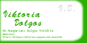 viktoria dolgos business card