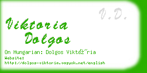 viktoria dolgos business card